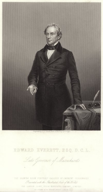 Portret van Edward Everett door English School
