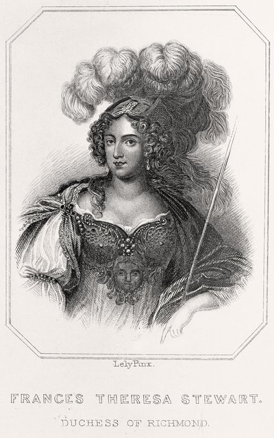 Portret van Frances Theresa Stewart door English School