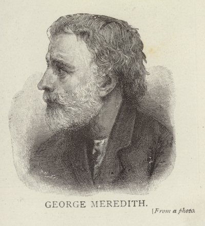 Portret van George Meredith door English School