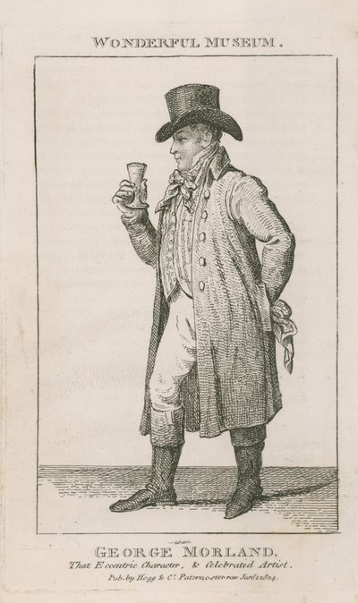 Portret van George Morland door English School