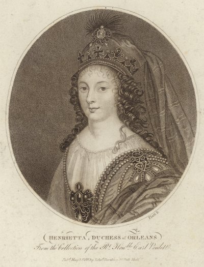 Portret van Henrietta, Hertogin van Orleans door English School