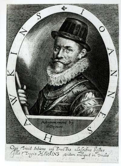 Portret van John Hawkins (1532-95) door English School