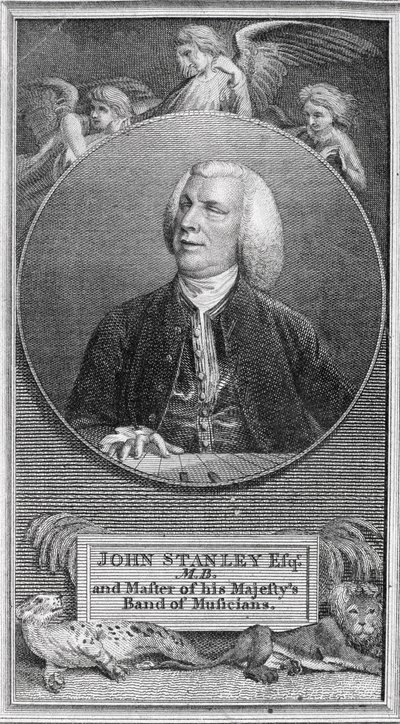 Portret van John Stanley (1712-86) door English School