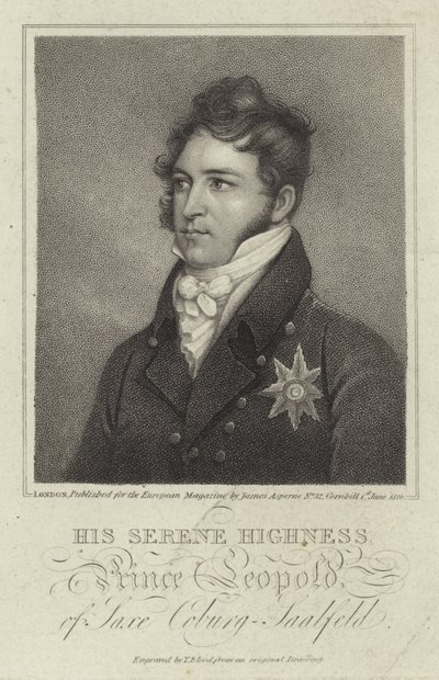 Portret van Koning Leopold I van België door English School