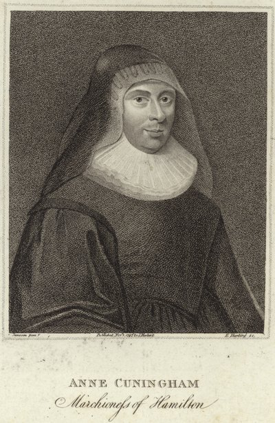 Portret van Lady Ann Cunningham, Markiezin van Hamilton door English School