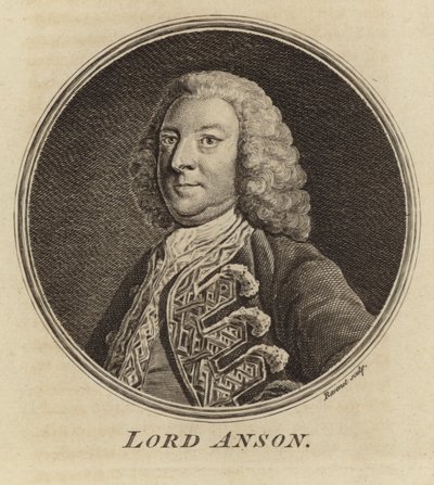 Portret van Lord Anson door English School