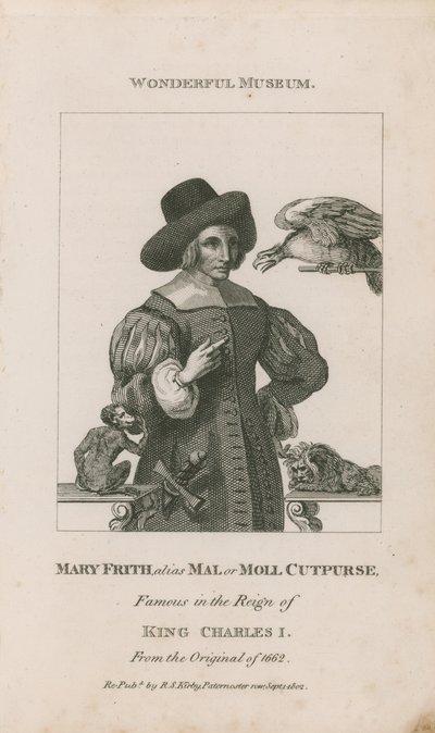 Portret van Mary Frith door English School
