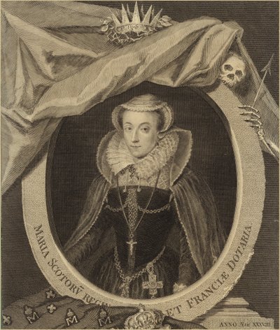 Portret van Maria, Koningin van Schotland door English School