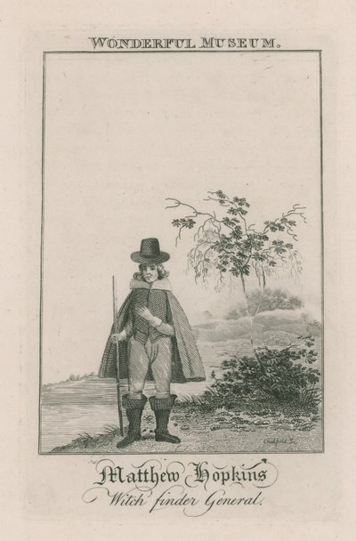 Portret van Matthew Hopkins door English School