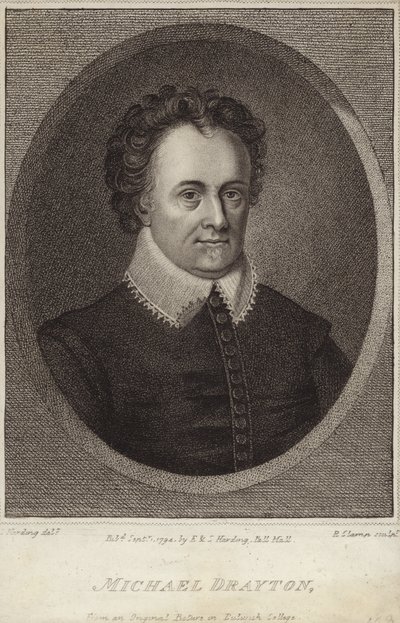 Portret van Michael Drayton door English School