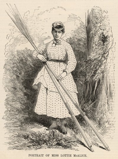 Portret van Miss Lottie McAlice door English School