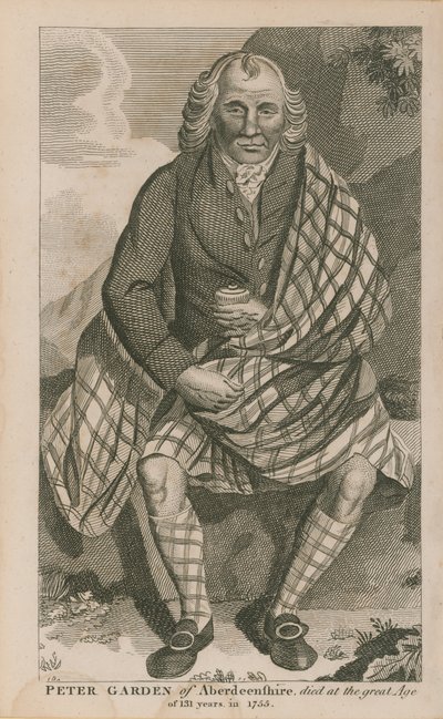 Portret van Peter Garden door English School