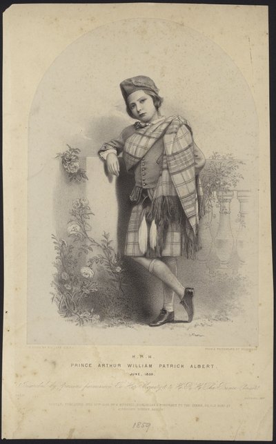 Portret van Prins Arthur door English School