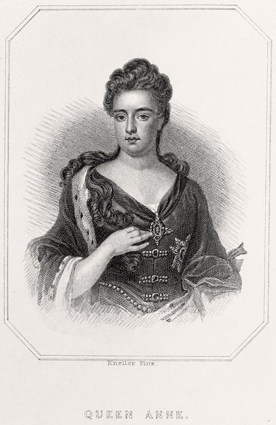 Portret van koningin Anne, 1835 door English School