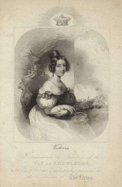 Portret van Koningin Victoria door English School