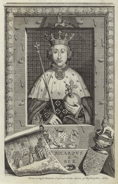 Portret van Richard II van Engeland door English School