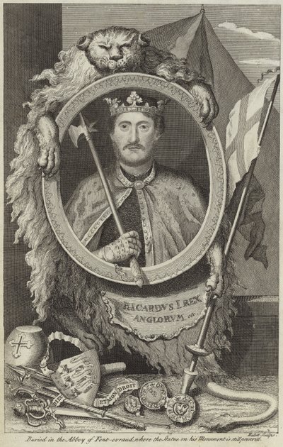 Portret van Richard I van Engeland door English School