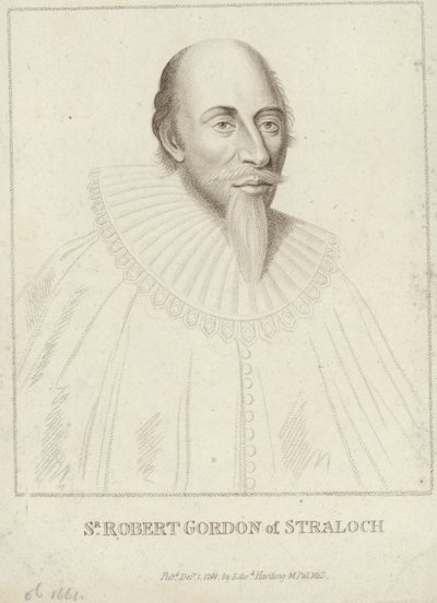 Portret van Robert Gordon van Straloch door English School