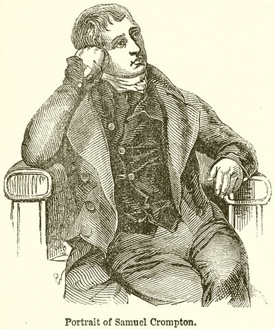 Portret van Samuel Crompton door English School