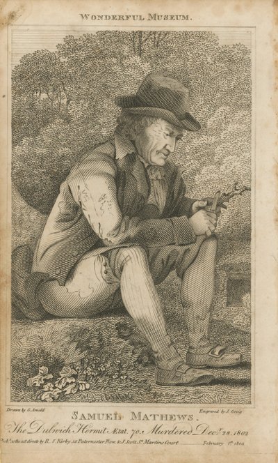 Portret van Samuel Matthews door English School