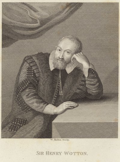 Portret van Sir Henry Wotton door English School