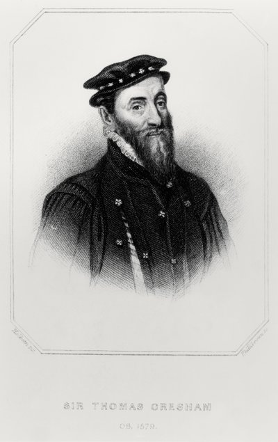Portret van Sir Thomas Gresham (1519-79) uit 