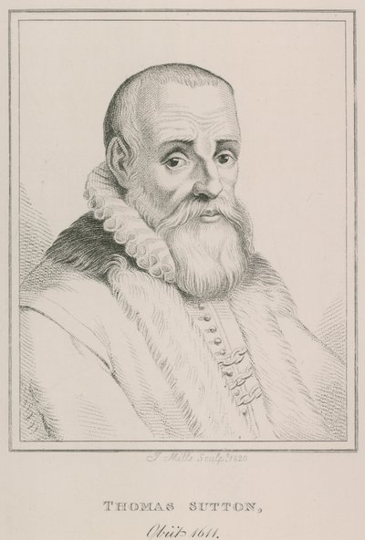 Portret van Thomas Sutton door English School