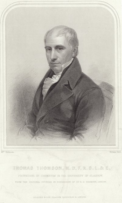 Portret van Thomas Thomson door English School