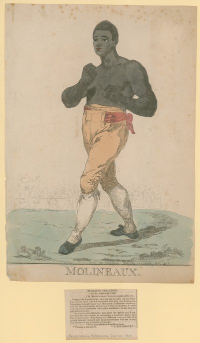 Portret van Tom Molineaux door English School