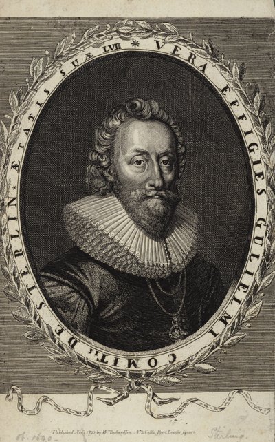 Portret van William Alexander, Graaf van Stirling door English School