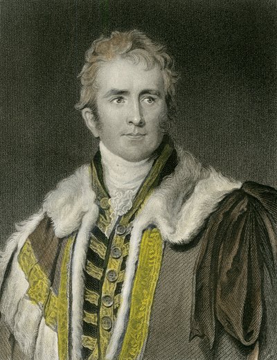 Portret van William Amherst door English School