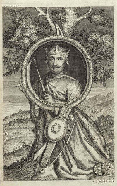 Portret van Willem II van Engeland door English School
