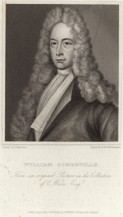 Portret van William Somerville door English School