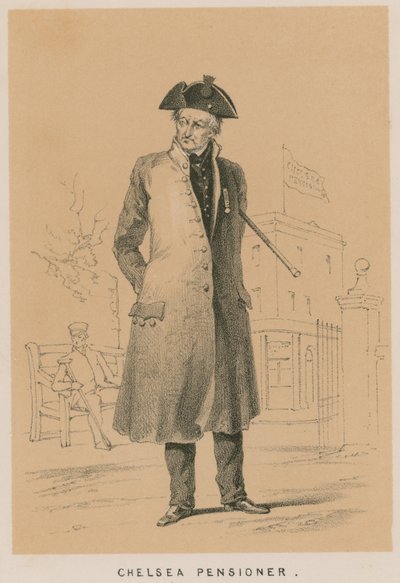 Portret van een Chelsea-pensionaris door English School