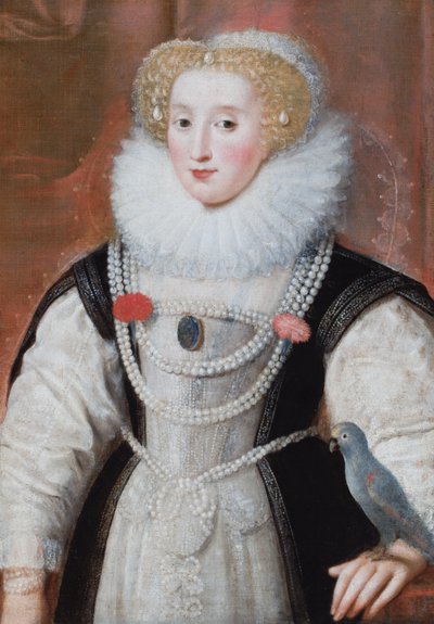 Portret van een Lady Knollys, gravin, naar verluidt Letitia van Leicester door English School