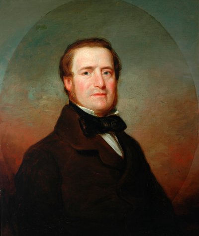 Portret van een Man (mogelijk een lid van de Butterfield familie) door English School