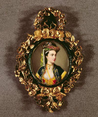 Portret van een Vrouw door English School