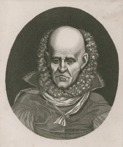 Portret van een krankzinnige door English School