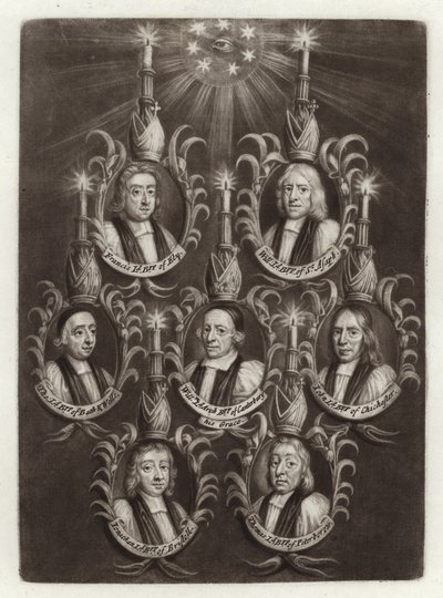 Portret van de Zeven Bisschoppen door English School