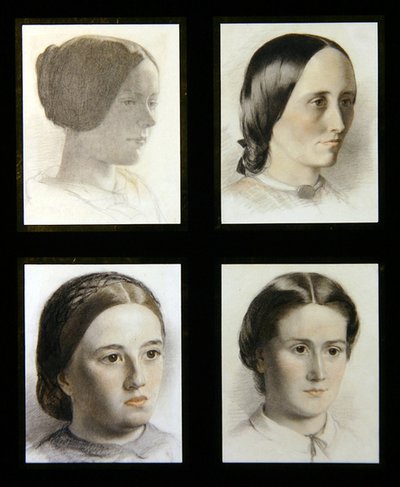Portretten van jonge dames, ca. 1830 door English School