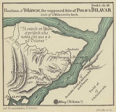 Positie van Dilawar, de Vermeende Locatie van Polo