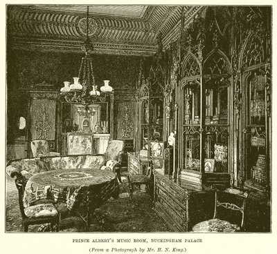 Muziekkamer van Prins Albert, Buckingham Palace door English School