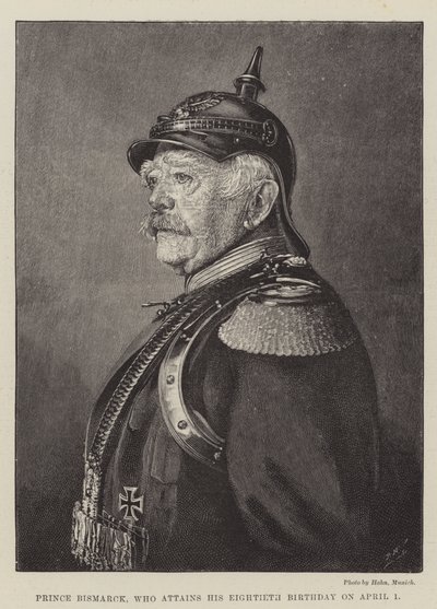 Prins Bismarck, die zijn tachtigste verjaardag viert op 1 april door English School
