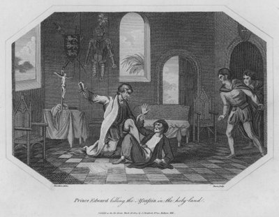 Prins Edward doodt de moordenaar in het Heilige Land door English School