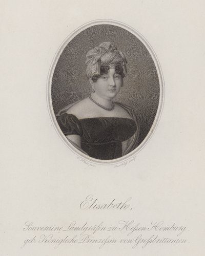 Prinses Elizabeth van het Verenigd Koninkrijk (gravure) door English School