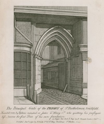 Priorij van St. Bartholomews, Smithfield door English School