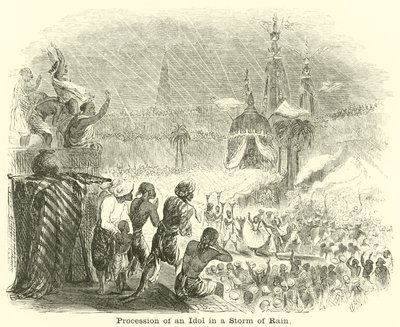 Processie van een Afgod in een Regenstorm door English School
