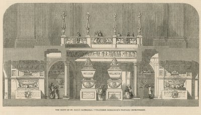 Voorgestelde verbetering van de crypte van St Paul