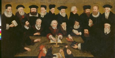 Protestantse Hervormers, c.1654 door English School