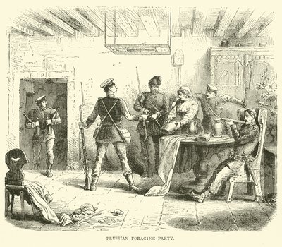 Pruisische foerageerpartij, maart 1871 door English School